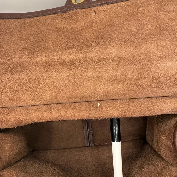 Coach vintage Willis Legacy 9927 Brown Leather Brass Crossbody Bag - Picture 6 of 13